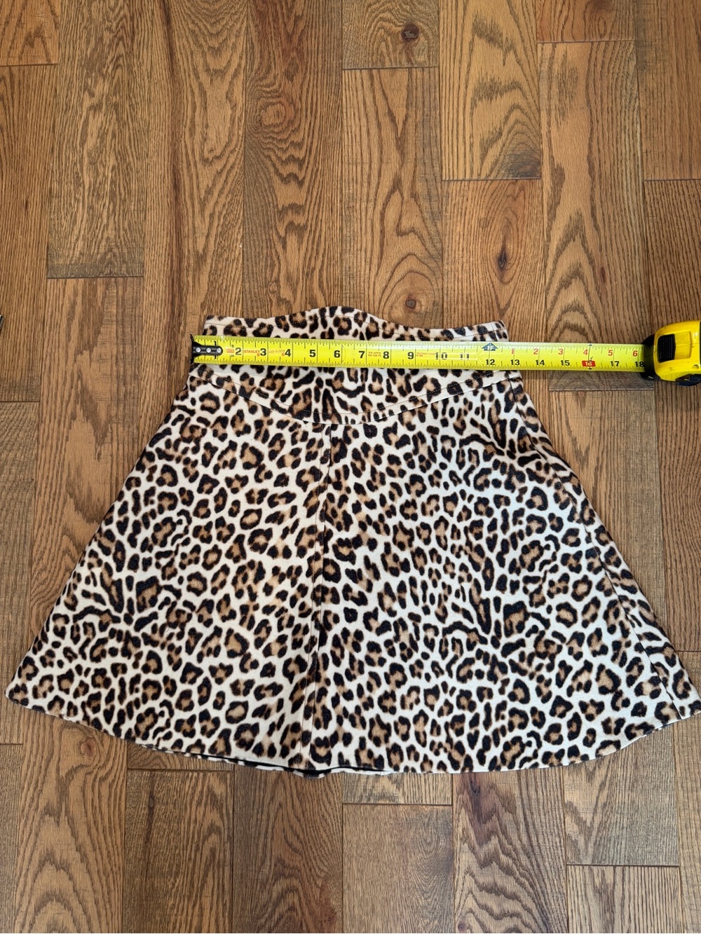 Carven Paris Leopard Print Felted Wool Mini Skirt EU 36 US 4 - Picture 9 of 10